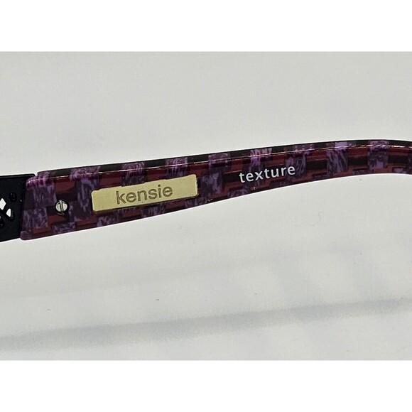 KENSIE Texture Purple 50/17/135 Eyeglasses Frame Womens Clear Lenses New - Picture 11 of 11